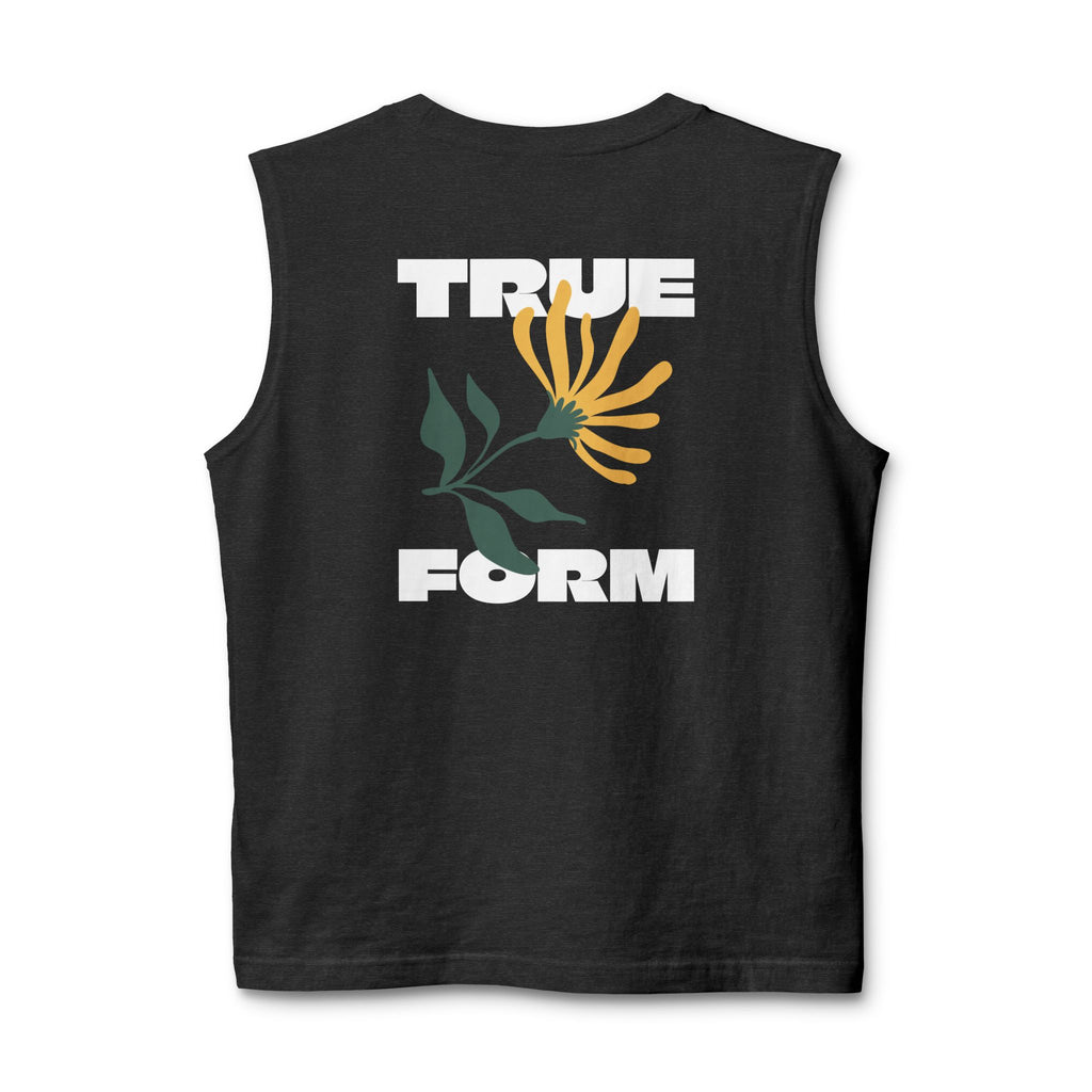 True Form Muscle Tank — Floral Graphic Back Print