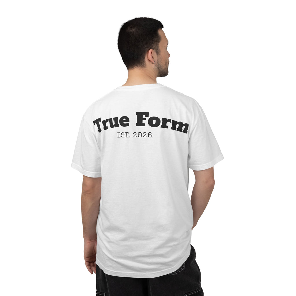 True Form Vintage Logo T-Shirt — 'True Form' Back Print, EST. 2026