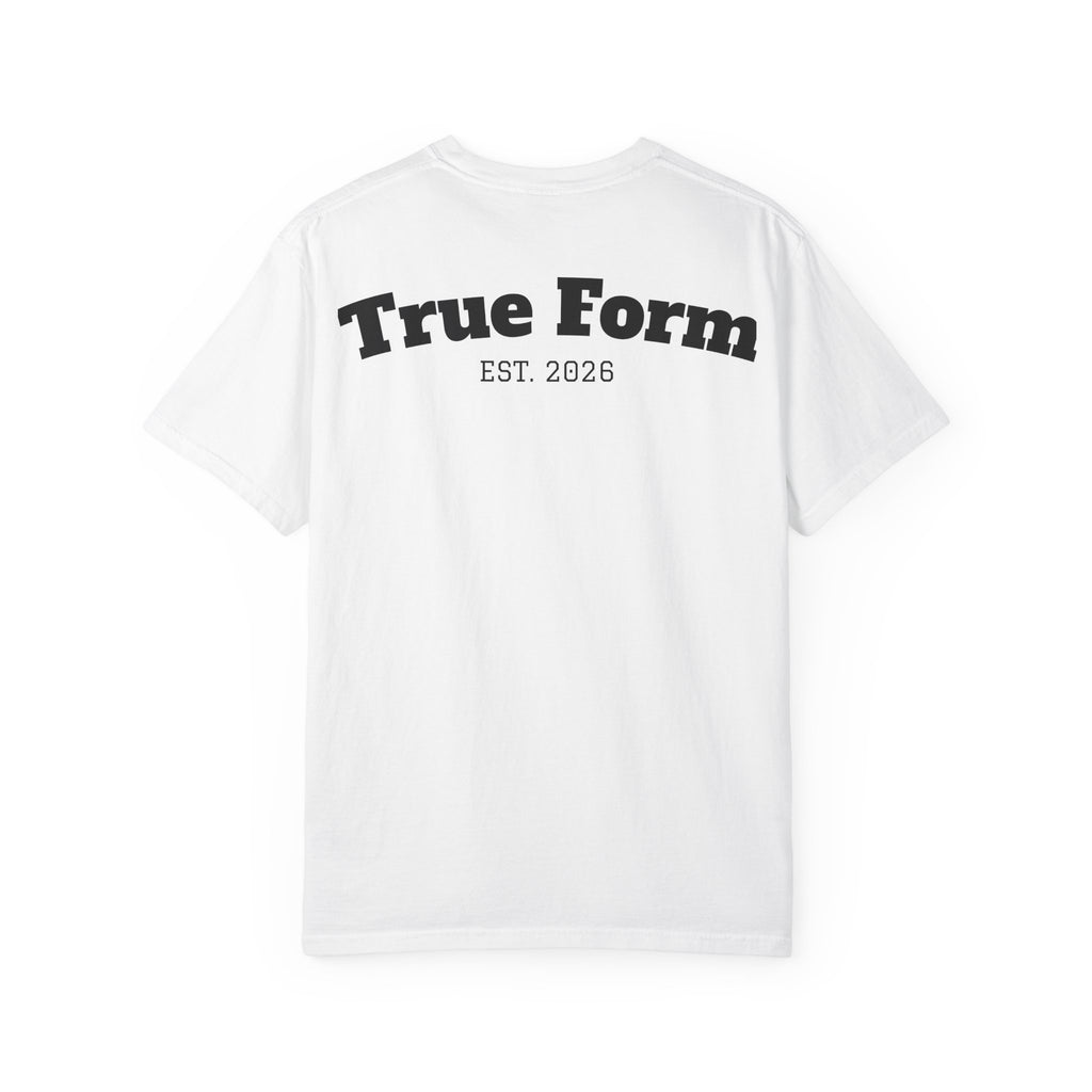True Form Vintage Logo T-Shirt — 'True Form' Back Print, EST. 2026