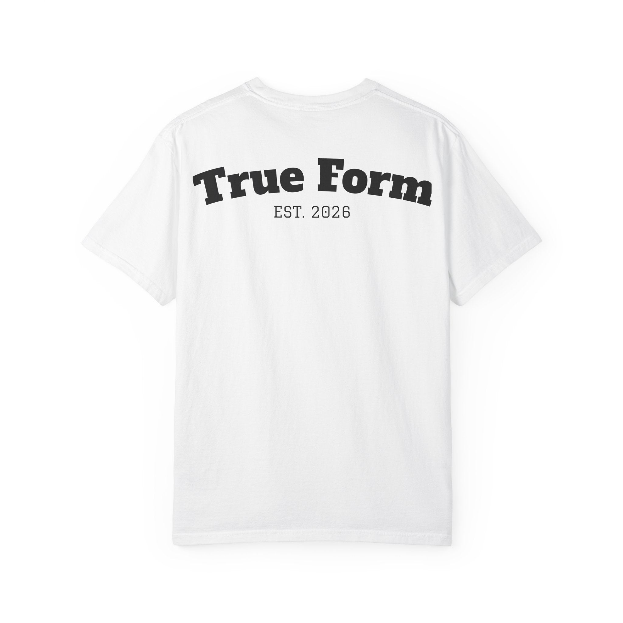 True Form Vintage Logo T-Shirt — 'True Form' Back Print, EST. 2026