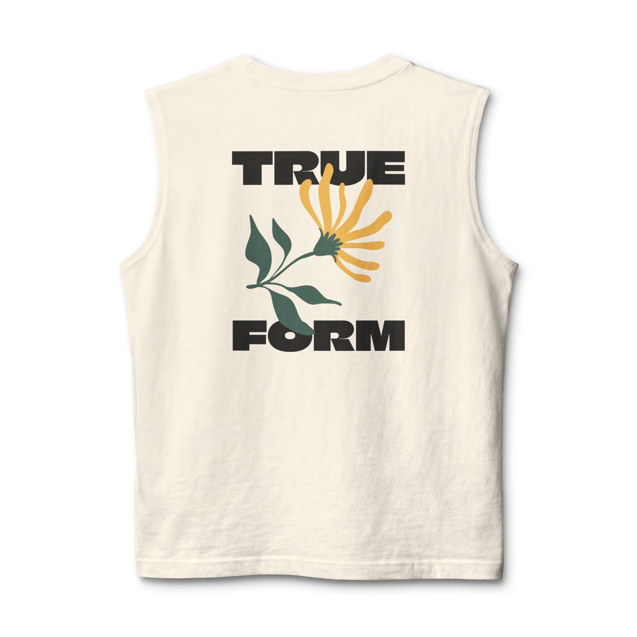 True Form Muscle Tank — Floral Graphic Back Print