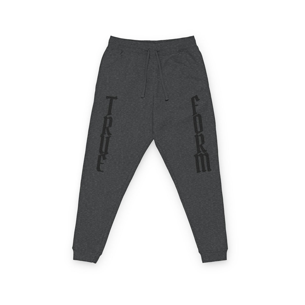 Embroidered Graphic Joggers — 'VINTAGE' Side Script Fleece Sweatpants