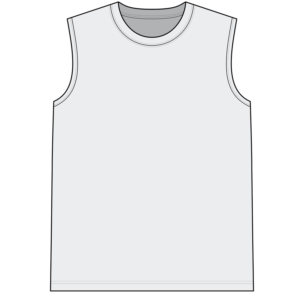 TrueForm Muscle Tee — Vertical Back Logo Compression Gym Tank