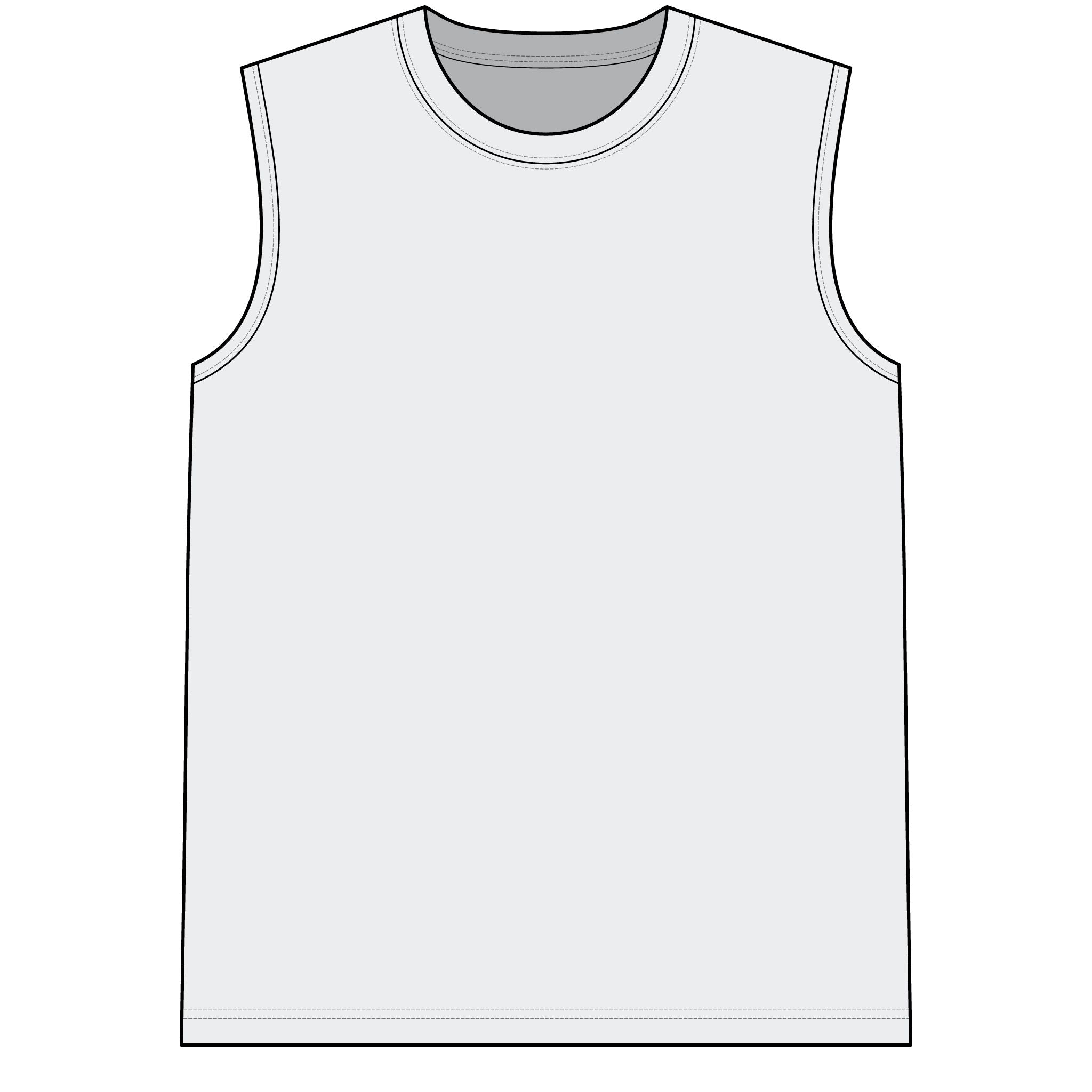 TrueForm Muscle Tee — Vertical Back Logo Compression Gym Tank